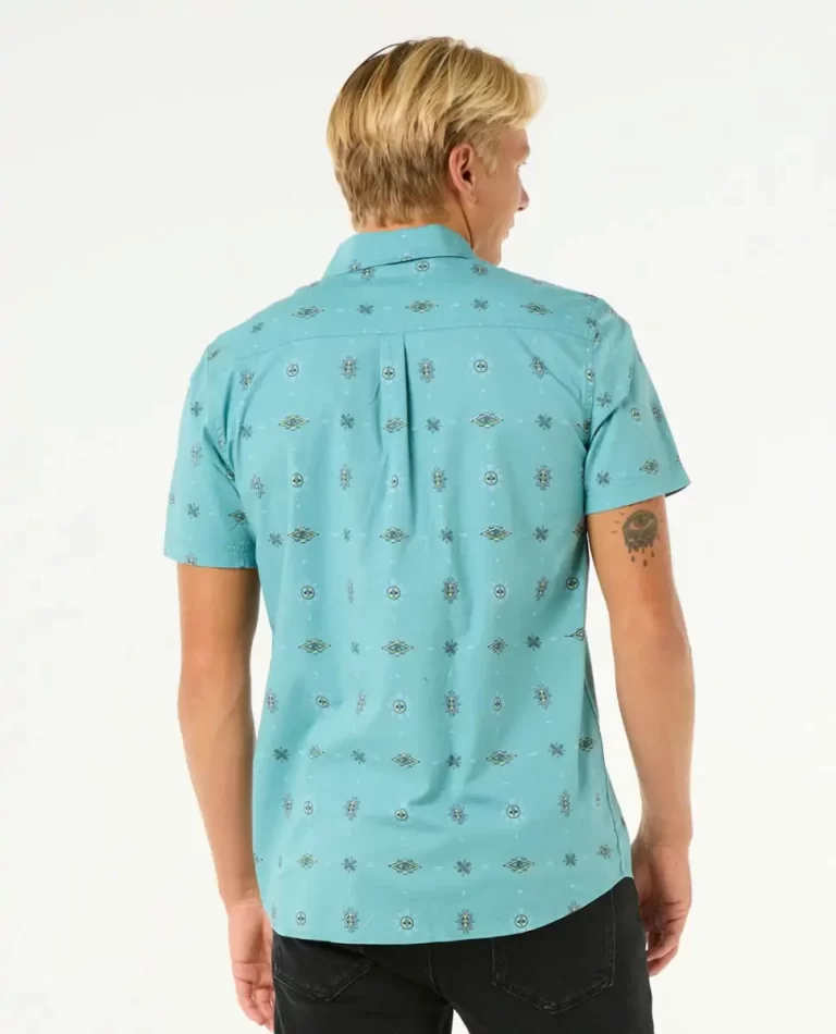 Rip Curl Shirts & Flannels Diamond Micro Short Sleeve Shirt Mens - Image 3