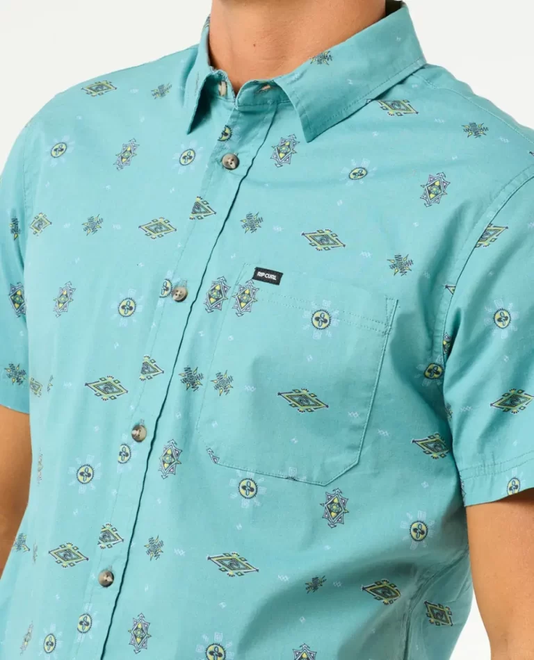 Rip Curl Shirts & Flannels Diamond Micro Short Sleeve Shirt Mens - Image 5