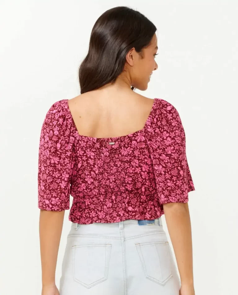 Rip Curl Shirts & Tops Women Beach Party Short Sleeve Top - Image 3