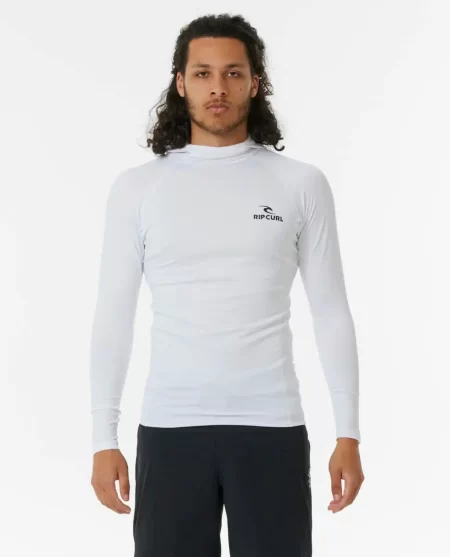 Rip Curl Stack Uv Performance Long Sleeve Hood Wetsuit Vest Rash Guards Mens