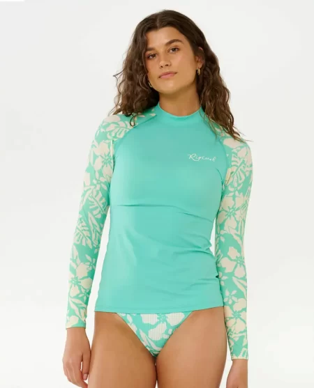 Rip Curl Sun To Sea Long Sleeve Upf Rash Guard Women Rash Guards