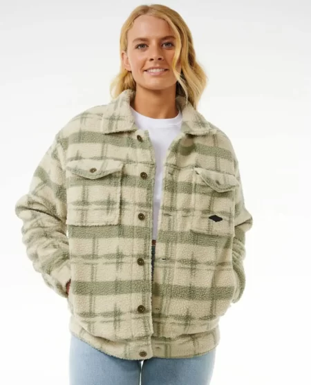 Rip Curl Sunrise Session Sherpa Lined Button Up Jacket Jackets Women