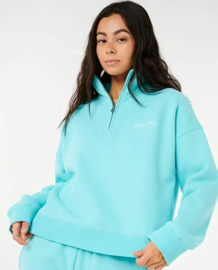 Rip Curl Surf Puff 1/4 Zip Hoodies & Fleece Women