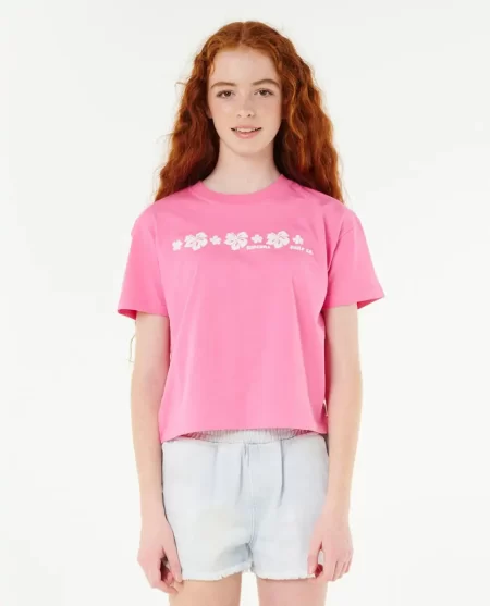 Rip Curl Tops & Tees Kids Neon Isles Crop Tee