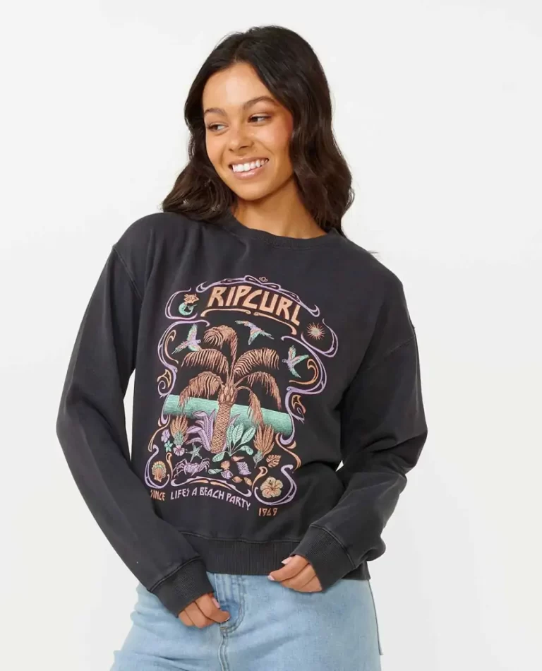 Rip Curl Women Beach Party Relaxed Crew Hoodies & Fleece - Image 3