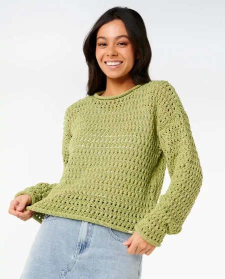 Rip Curl Women Cala Nights Pointelle Crew Hoodies & Fleece
