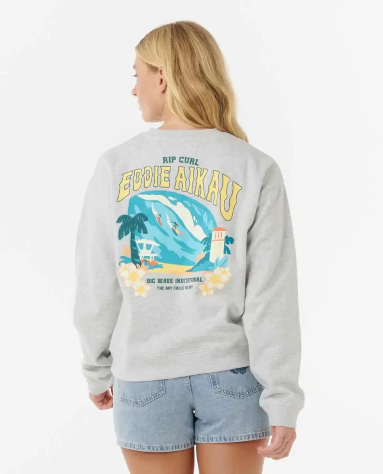 Rip Curl Women Eddie Would Go The Bay Crew Hoodies & Fleece - Image 2