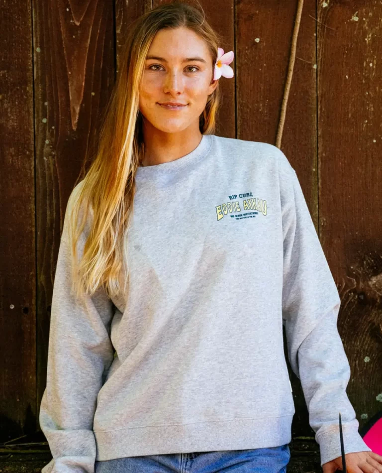 Rip Curl Women Eddie Would Go The Bay Crew Hoodies & Fleece