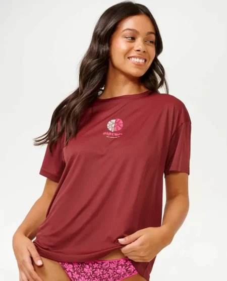 Rip Curl Women Rash Guards Beach Party Upf Surflite Rash Guard