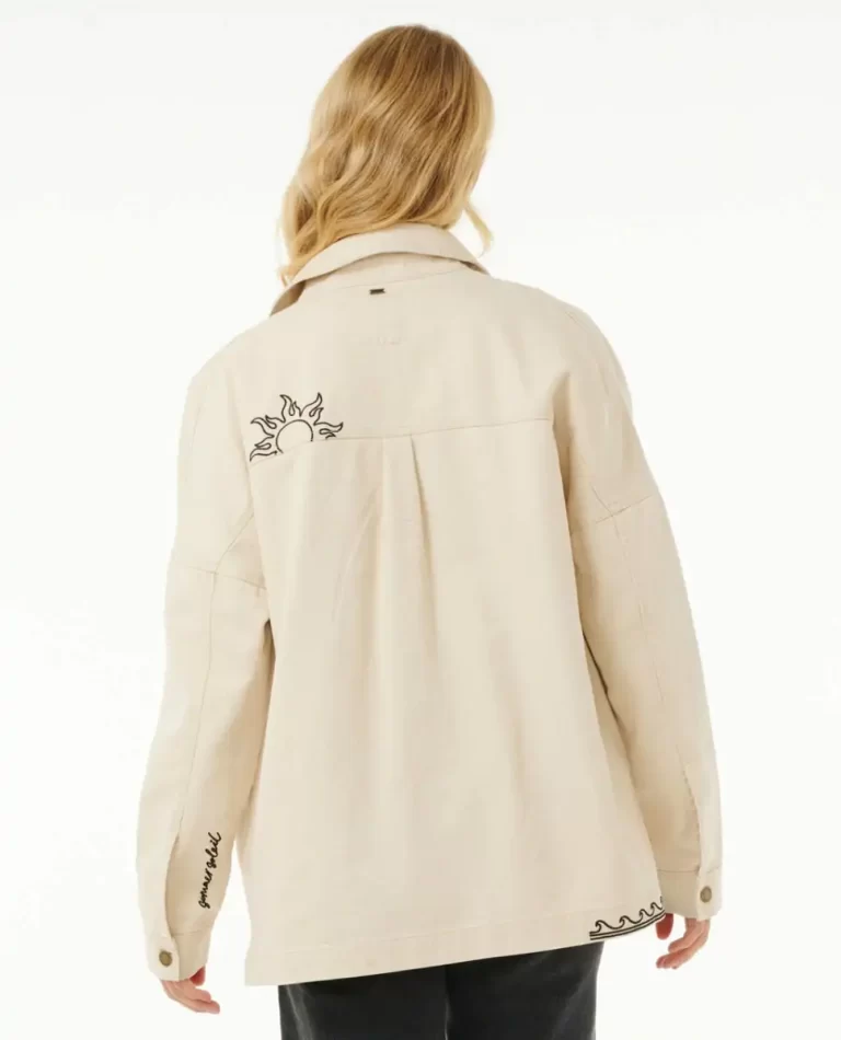 Rip Curl Women Soleil Embroidered Denim Jacket Jackets - Image 3