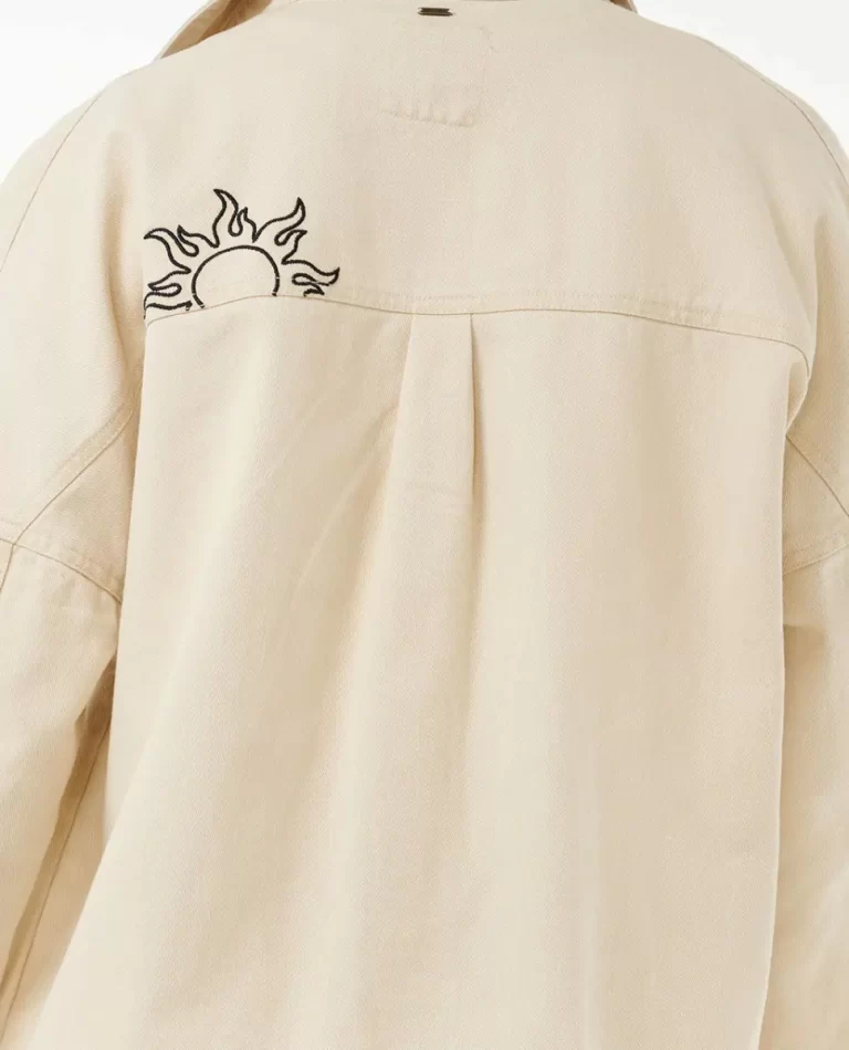 Rip Curl Women Soleil Embroidered Denim Jacket Jackets - Image 5