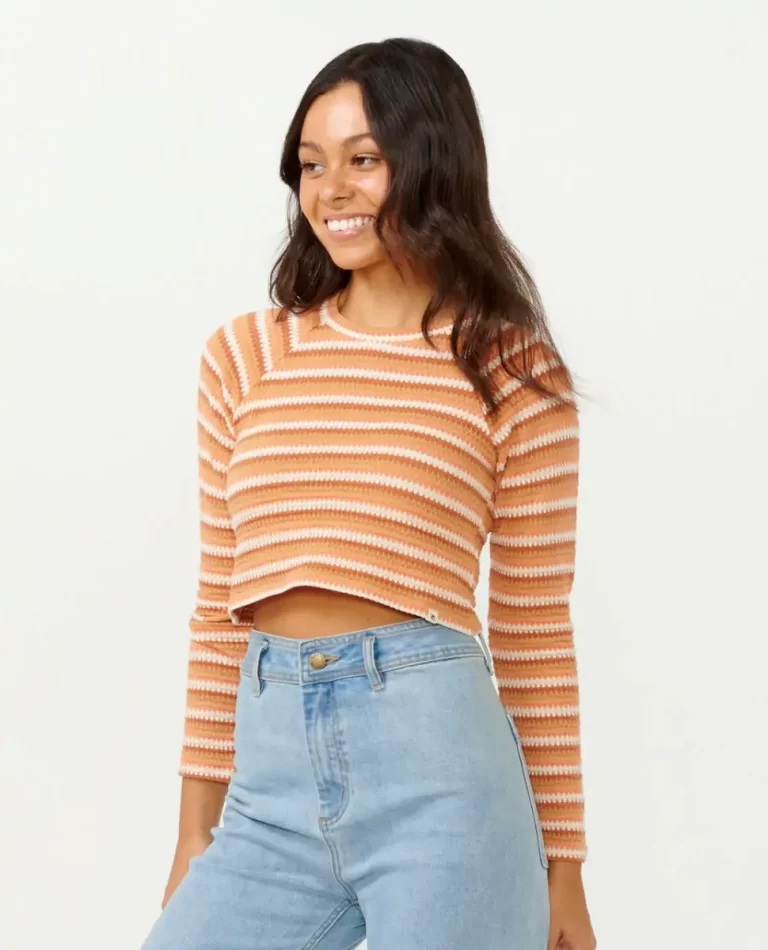 Rip Curl Women Tees & Tanks Bobbi Stripe Long Sleeve Tee - Image 2