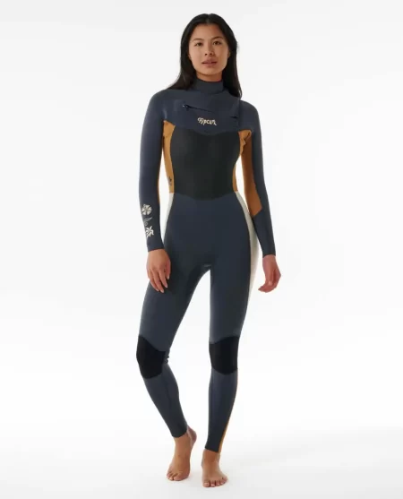 Rip Curl Women Womens Dawn Patrol Chest Zip 3/2 Wetsuit Fullsuits