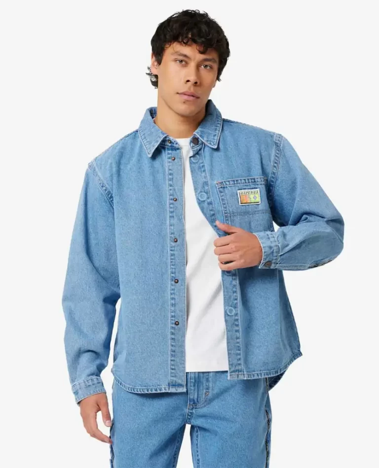 Rip Curl X Abrand A5 Shacket Larry Jackets Mens - Image 3