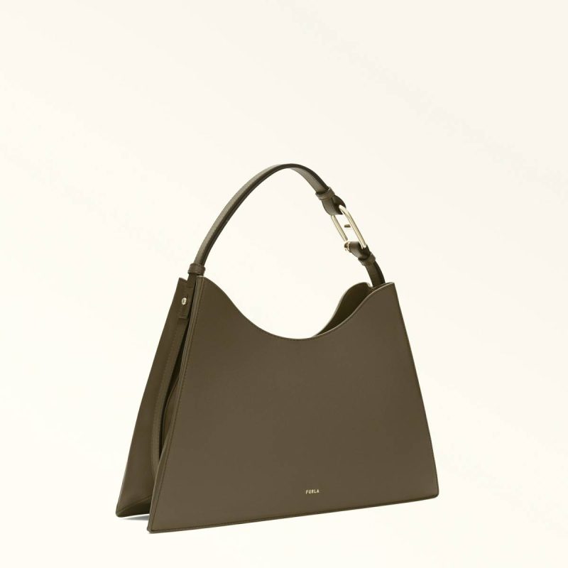 Sage Furla Nuvola Shoulder Bag L Women Shoulder Bags - Image 3