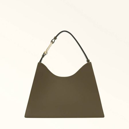 Sage Furla Nuvola Shoulder Bag L Women Shoulder Bags