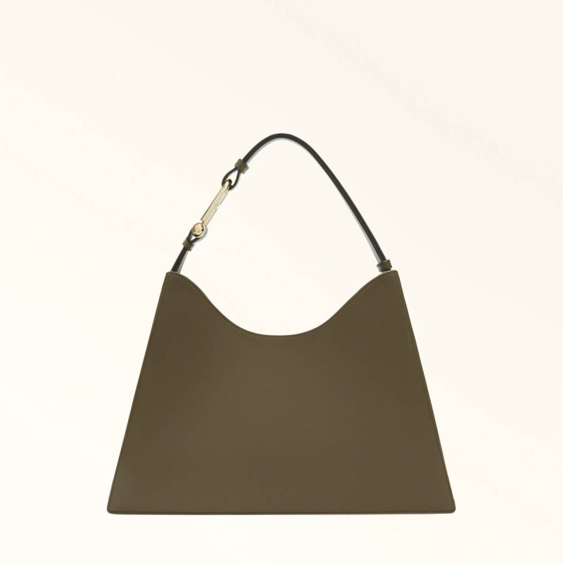 Sage Furla Nuvola Shoulder Bag L Women Shoulder Bags