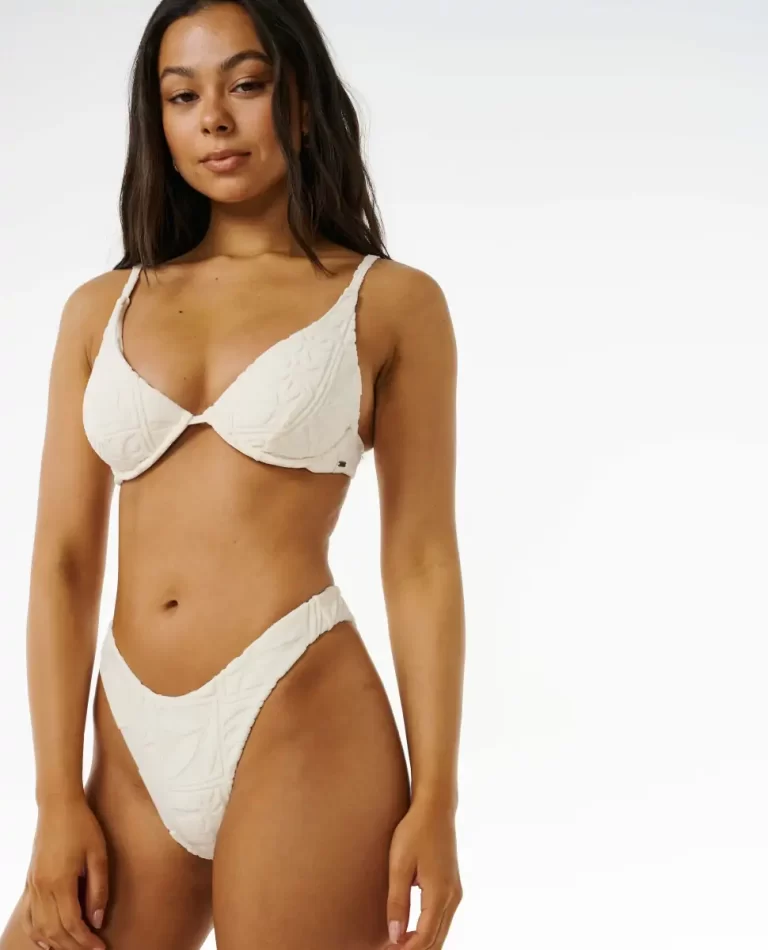Santorini Terry Hi Leg Skimpy Coverage Bikini Bottom Rip Curl Bikini Bottoms Women - Image 5