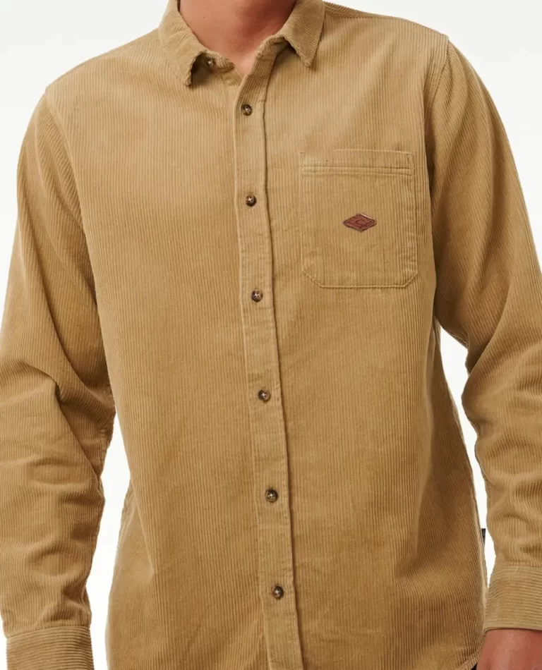 Shirts & Flannels Classic Surf Cord Long Sleeve Shirt Mens Rip Curl - Image 5