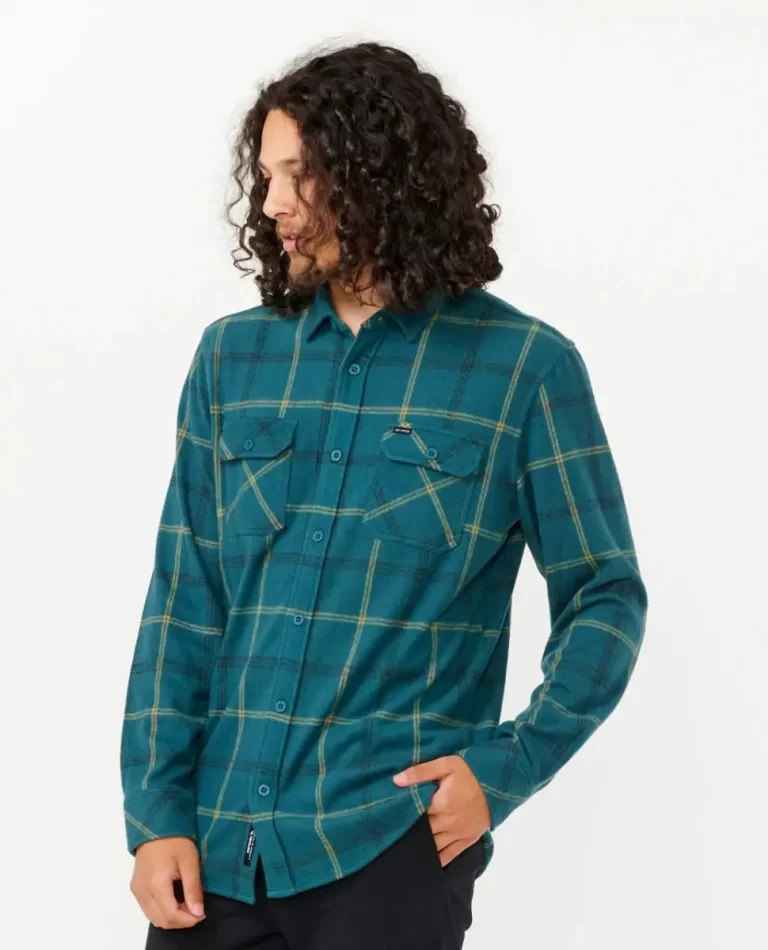 Shirts & Flannels Mens Grid Long Sleeve Shirt Rip Curl - Image 2