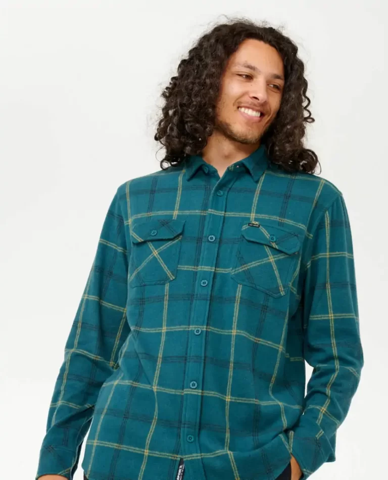 Shirts & Flannels Mens Grid Long Sleeve Shirt Rip Curl