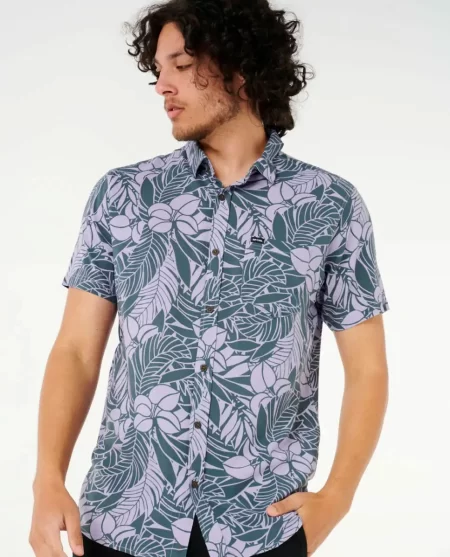 Shirts & Flannels Mens Rip Curl Fun Times Floral Short Sleeve Shirt