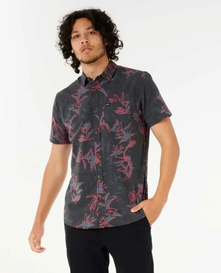 Shirts & Flannels Mens Rip Curl Heritage Floral Short Sleeve Shirt