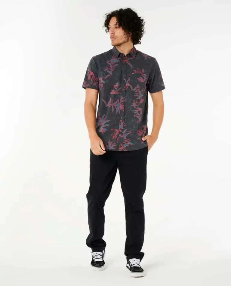 Shirts & Flannels Mens Rip Curl Heritage Floral Short Sleeve Shirt - Image 4