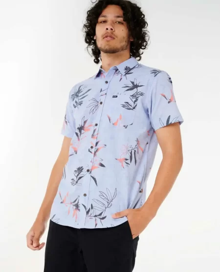 Shirts & Flannels Mens Rip Curl Heritage Floral Short Sleeve Shirt