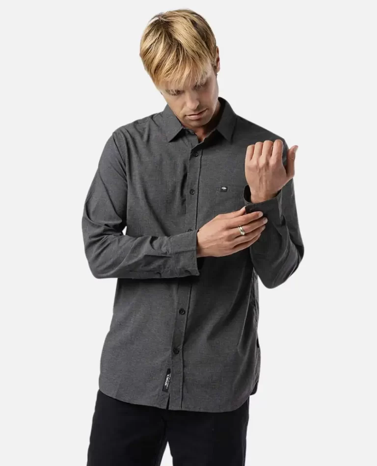 Shirts & Flannels Rip Curl Mens Classic Surf Tech Long Sleeve Shirt - Image 3
