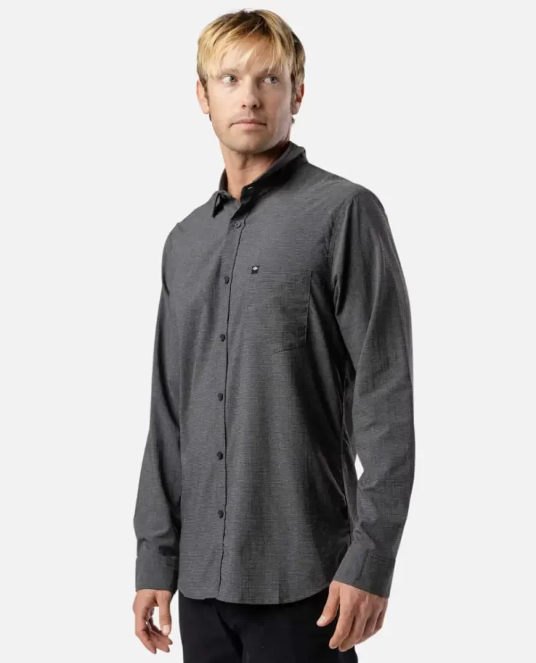 Shirts & Flannels Rip Curl Mens Classic Surf Tech Long Sleeve Shirt - Image 4