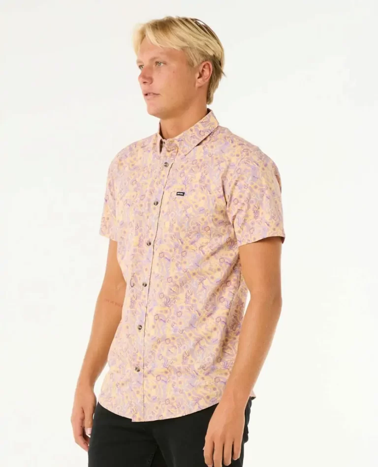 Shirts & Flannels Rip Curl Mens Floral Reef Short Sleeve Shirt - Image 2