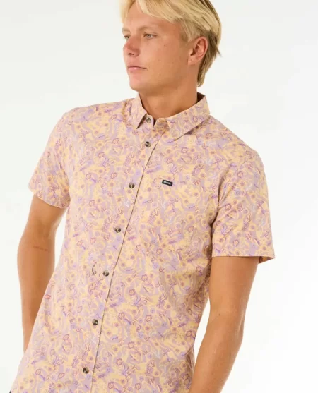 Shirts & Flannels Rip Curl Mens Floral Reef Short Sleeve Shirt