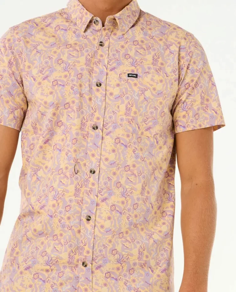 Shirts & Flannels Rip Curl Mens Floral Reef Short Sleeve Shirt - Image 5
