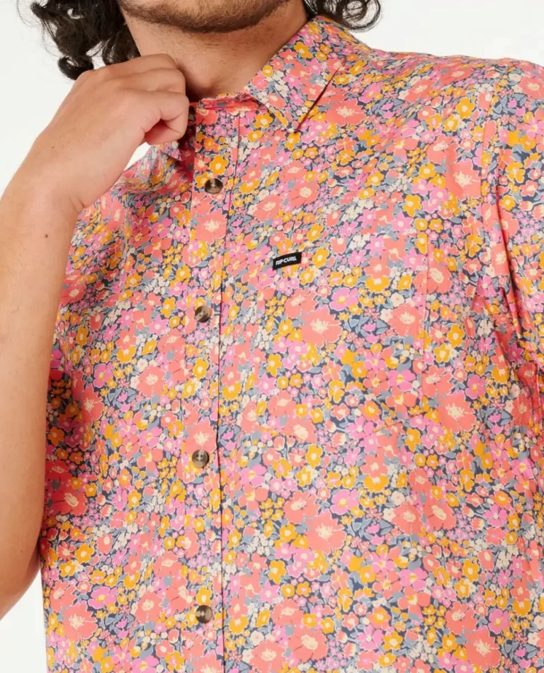 Shirts & Flannels Rip Curl Mens Fun Times Ditsy Short Sleeve Shirt - Image 5