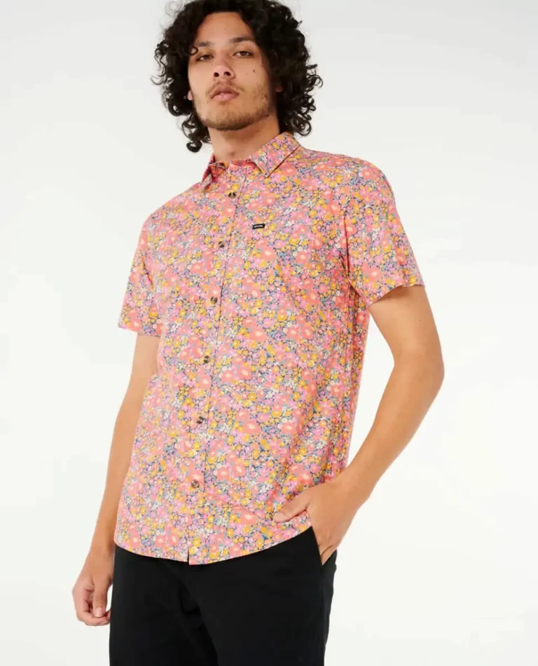 Shirts & Flannels Rip Curl Mens Fun Times Ditsy Short Sleeve Shirt