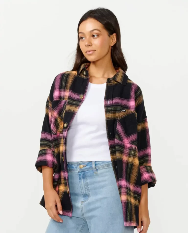 Shirts & Tops Rip Curl Women Beach Party Flannel Shirt - Image 2