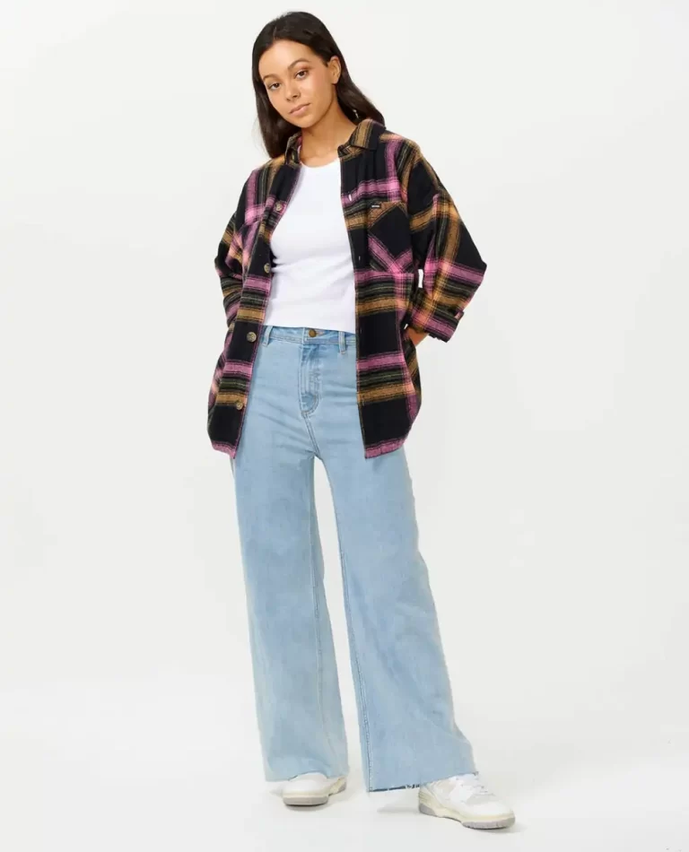 Shirts & Tops Rip Curl Women Beach Party Flannel Shirt - Image 4