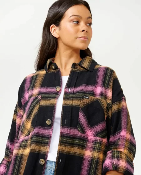 Shirts & Tops Rip Curl Women Beach Party Flannel Shirt