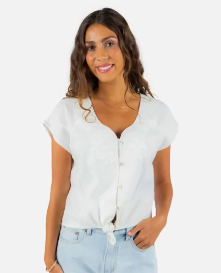 Shirts & Tops Women Rip Curl Tiki Embroidered Top