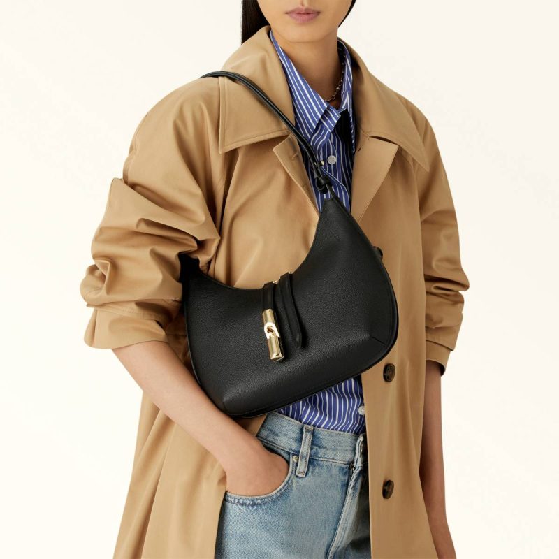 Shoulder Bags Nero Women Furla Goccia Shoulder Bag S - Image 2