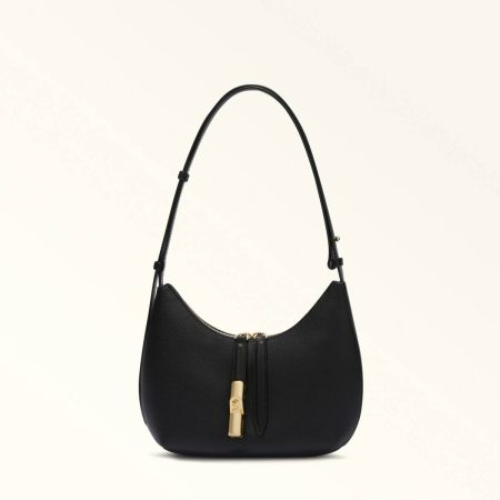 Shoulder Bags Nero Women Furla Goccia Shoulder Bag S
