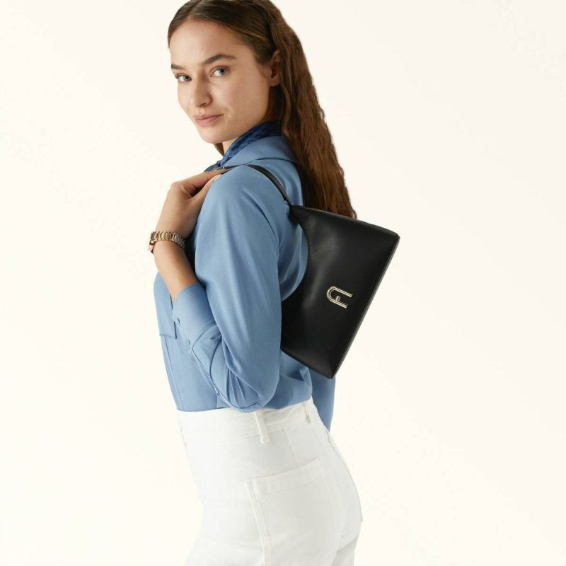 Shoulder Bags Women Nero Furla Diamante Shoulder Bag Mini - Image 2
