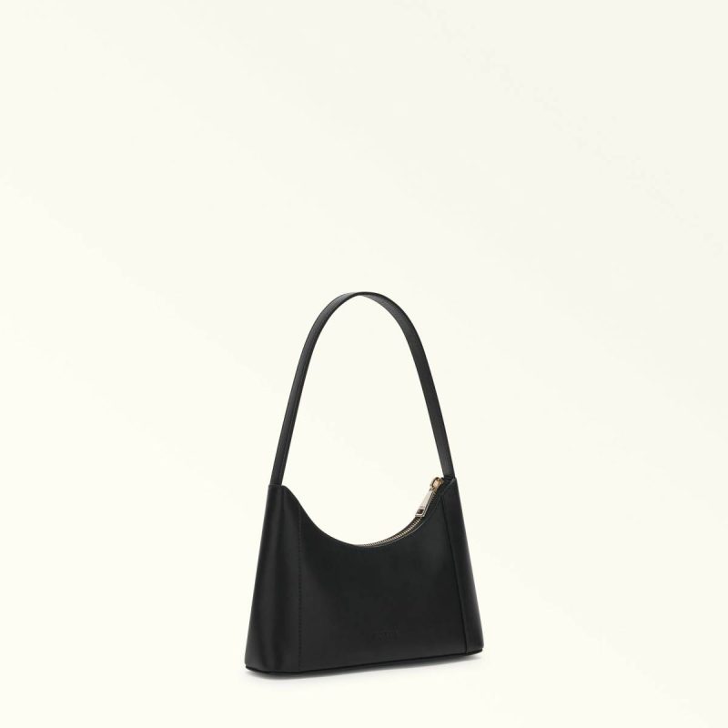 Shoulder Bags Women Nero Furla Diamante Shoulder Bag Mini - Image 3