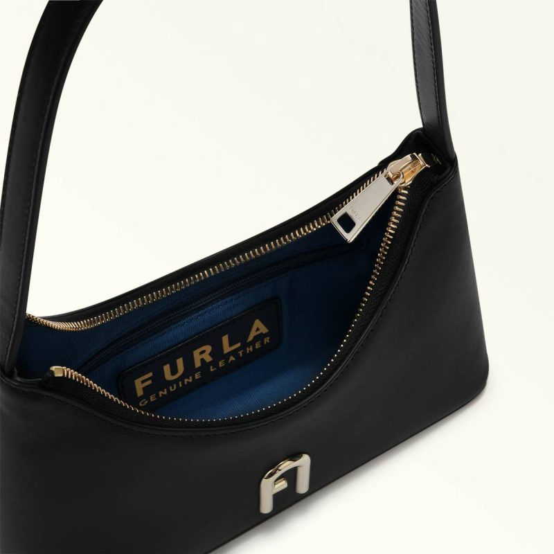 Shoulder Bags Women Nero Furla Diamante Shoulder Bag Mini - Image 4