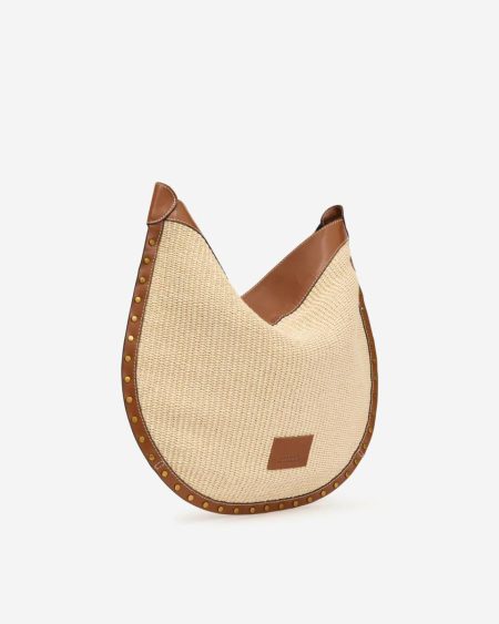 Shoulder Bags Women Oskan Hobo Soft Bag Natural And Cognac Isabel Marant