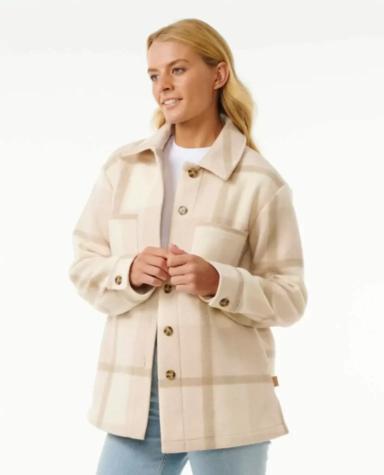Soleil Check Shacket Women Rip Curl Jackets - Image 2