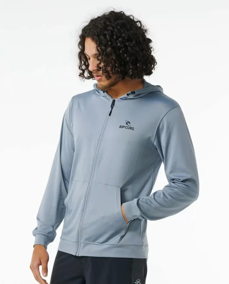 Stack Upf50  Zip Through Hood Rash Guard Rip Curl Rash Guards Mens - Image 3