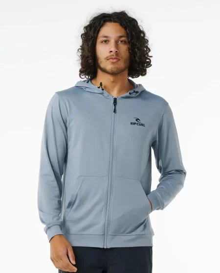 Stack Upf50  Zip Through Hood Rash Guard Rip Curl Rash Guards Mens