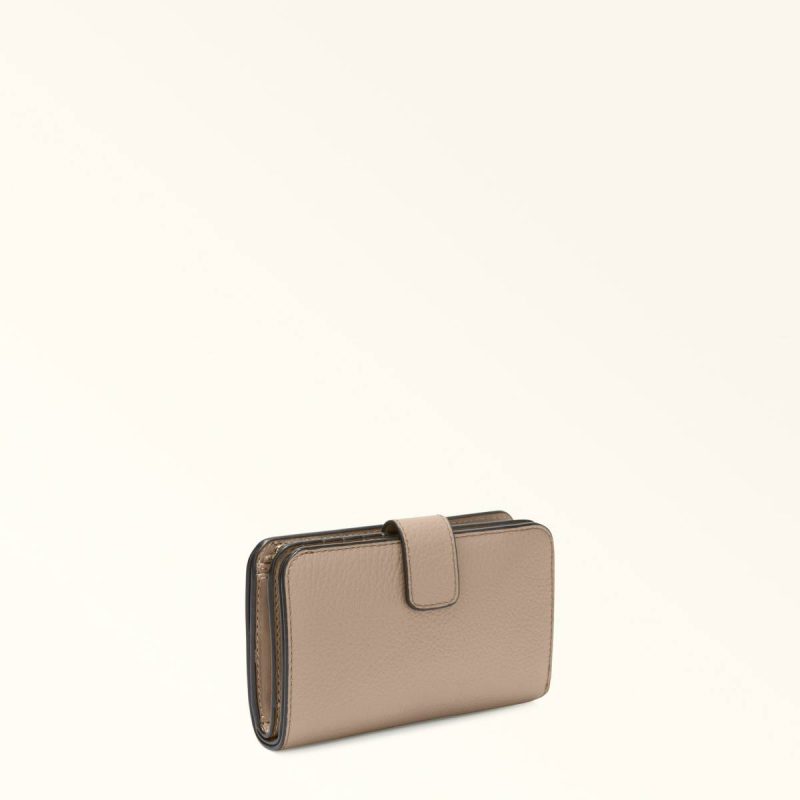 Stucco Gray Women Wallets Furla Camelia Compact Wallet M - Image 2